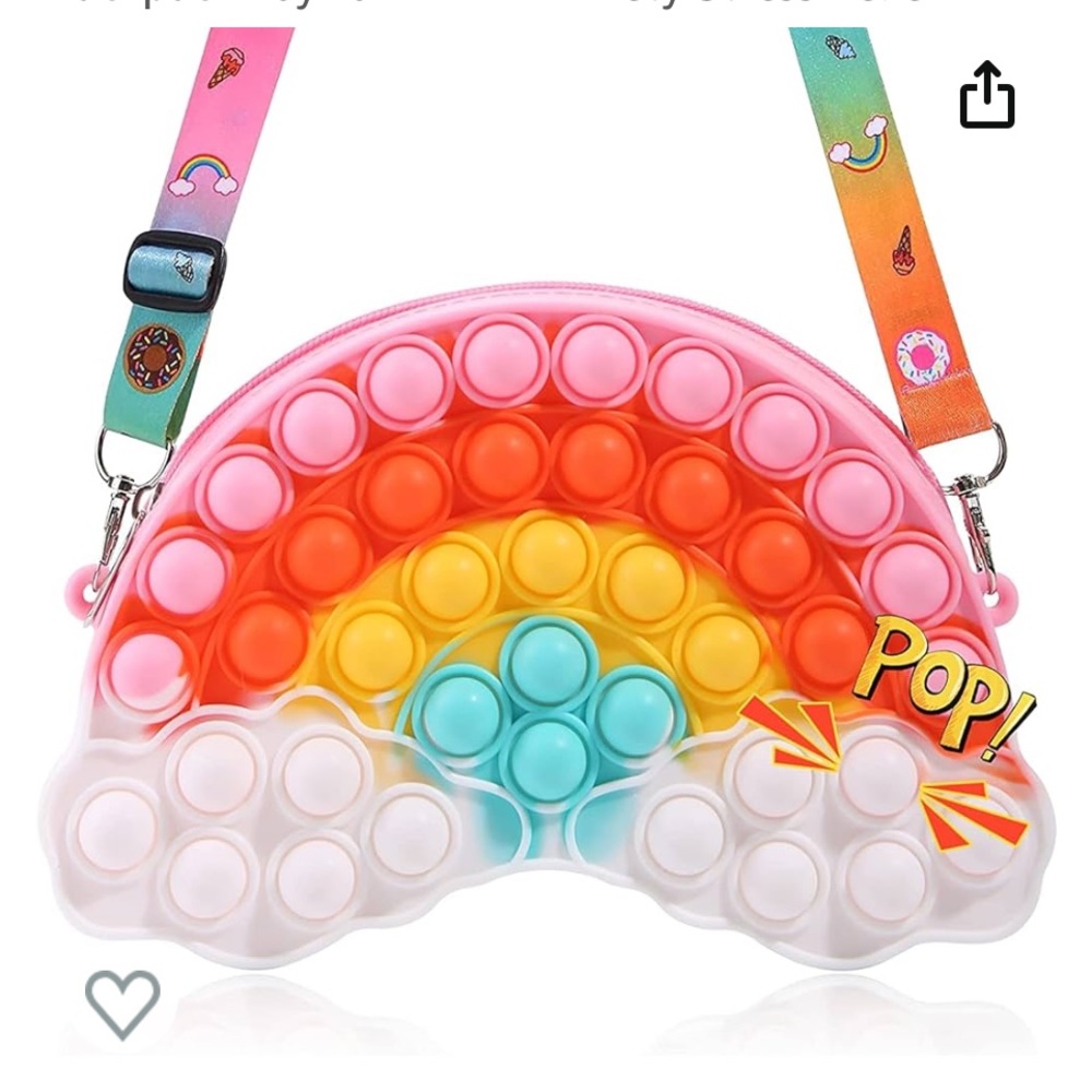 NWT Rainbow 🌈 fidget/pop it purse